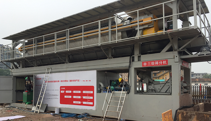 移動式車載洗沙脫水壓濾機